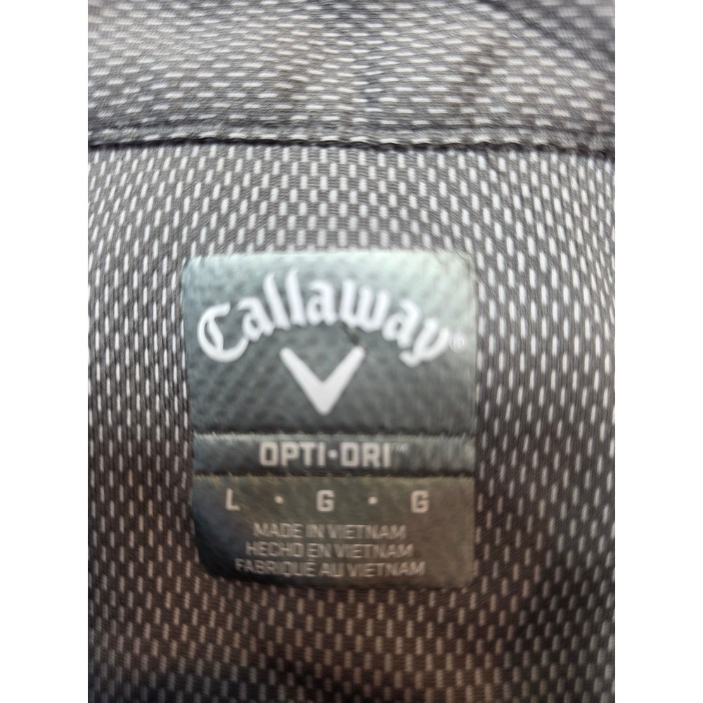 Callaway Opti-Dri Mens Golf Polo Shirt Gray Short Sleeve Size Large / B187 - Picture 6 of 7